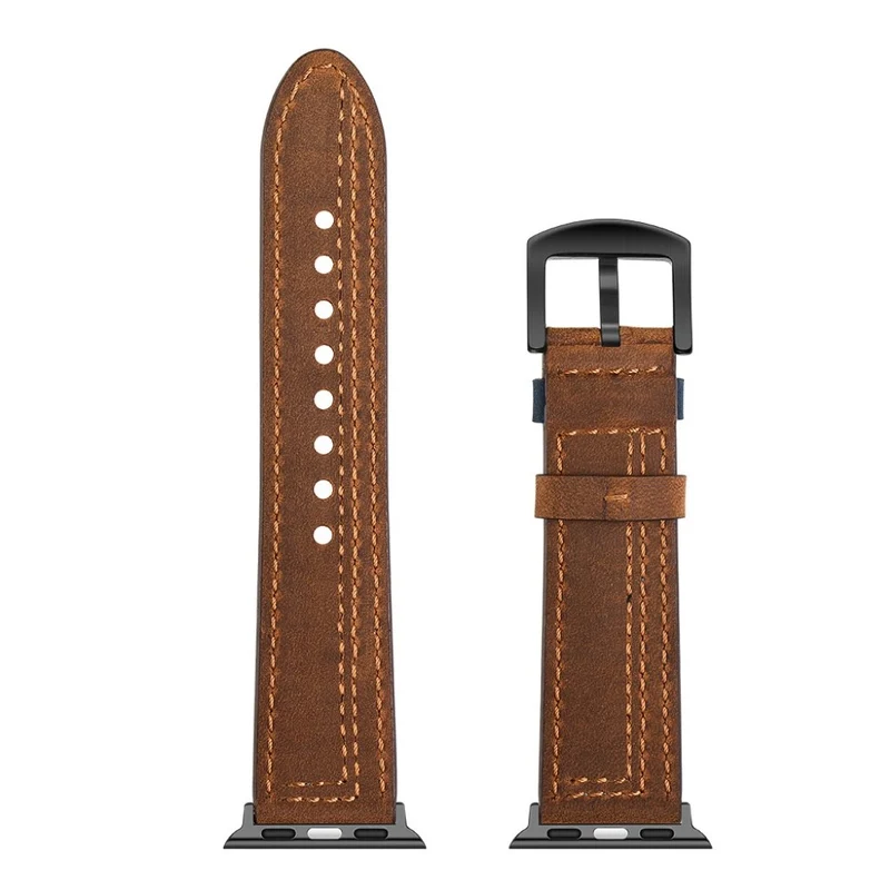 Super bequem Apple Watch Series 5 40mm Echtes Leder armband