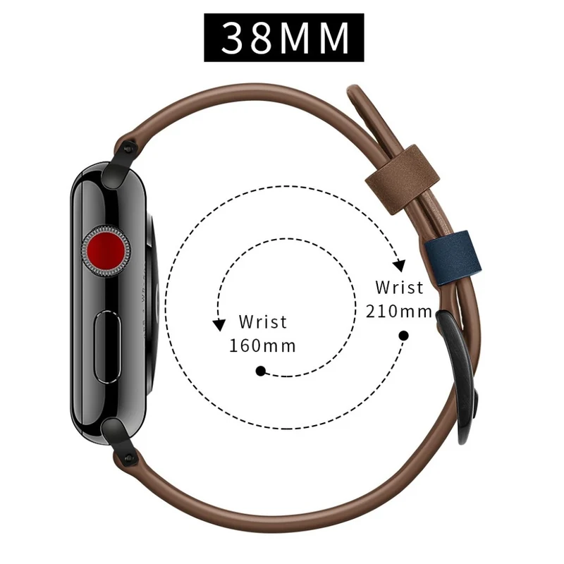 Super bequem Apple Watch Series 5 40mm Echtes Leder armband