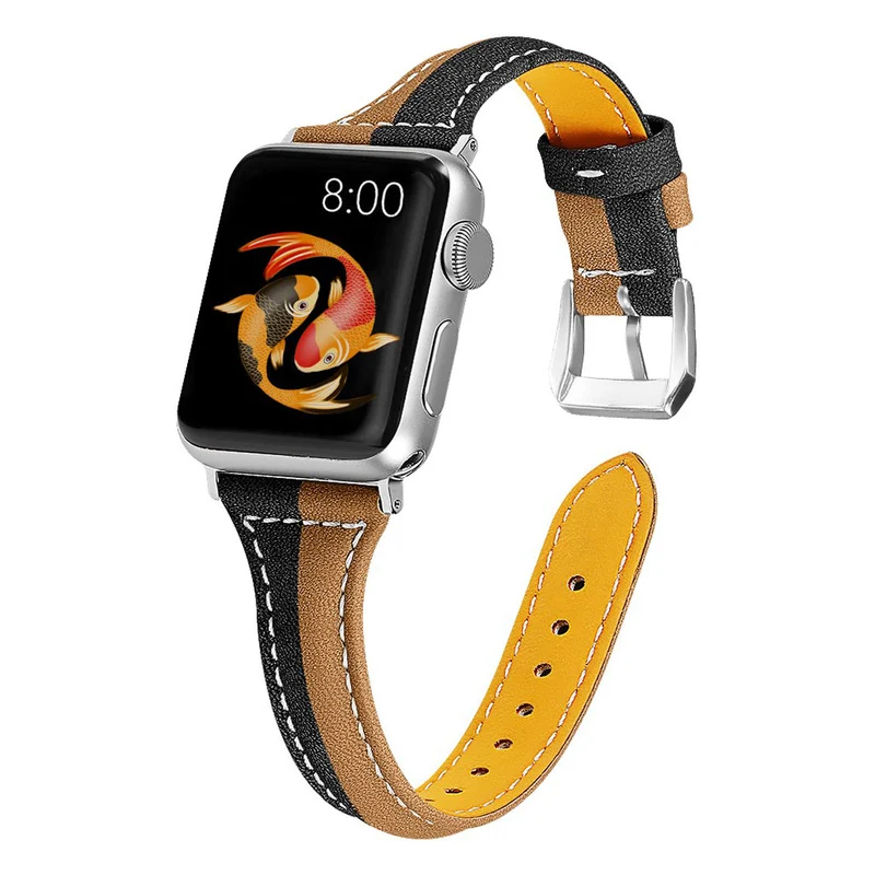 Sehr cool Apple Watch Series 5 40mm Echtes Leder armband