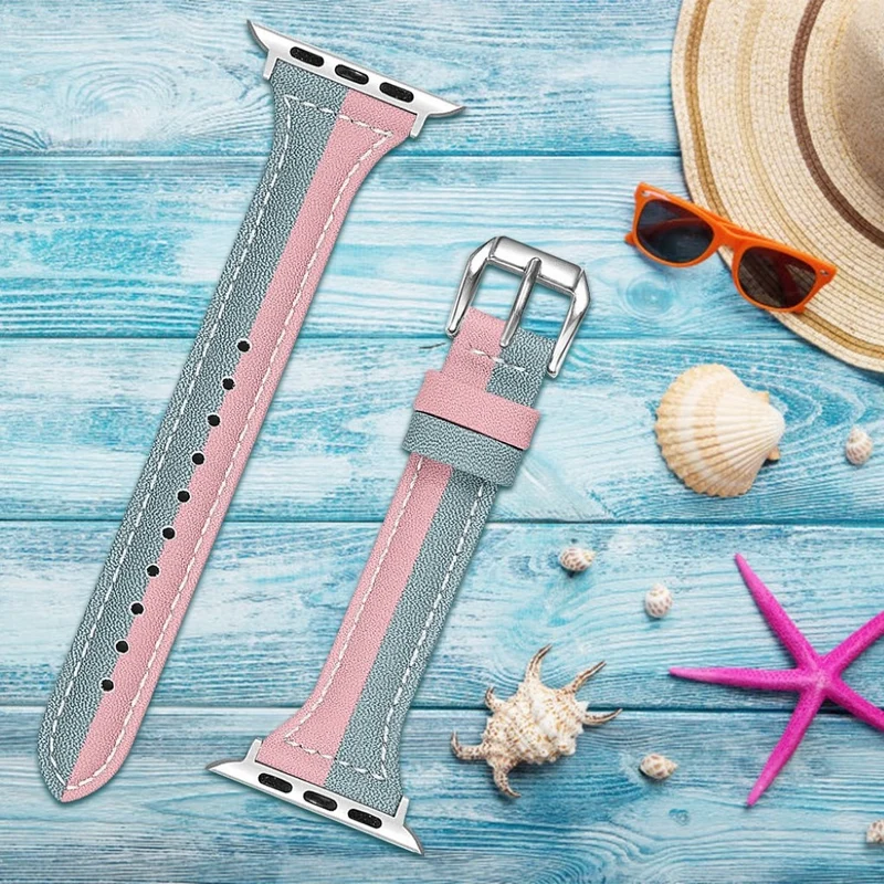 Sehr cool Apple Watch Series 5 40mm Echtes Leder armband