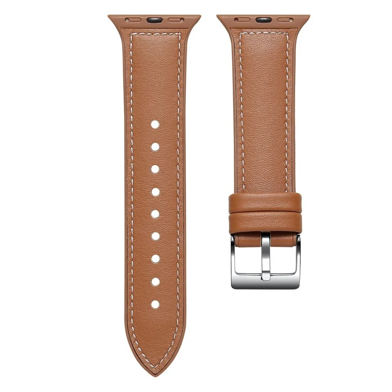 Apple Watch Series 5 40mm Echtes Leder und Silikon / TPU armband