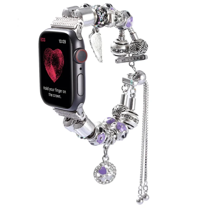 Cool Apple Watch Series 7 41mm Metall und Strass armband