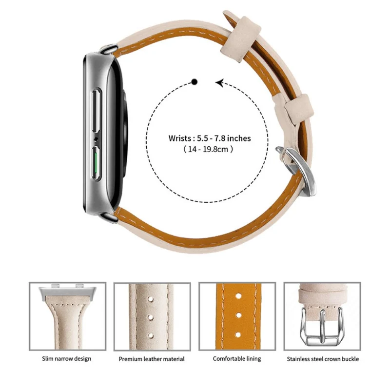Mega zäh Oppo Watch (41mm) Echtes Leder armband