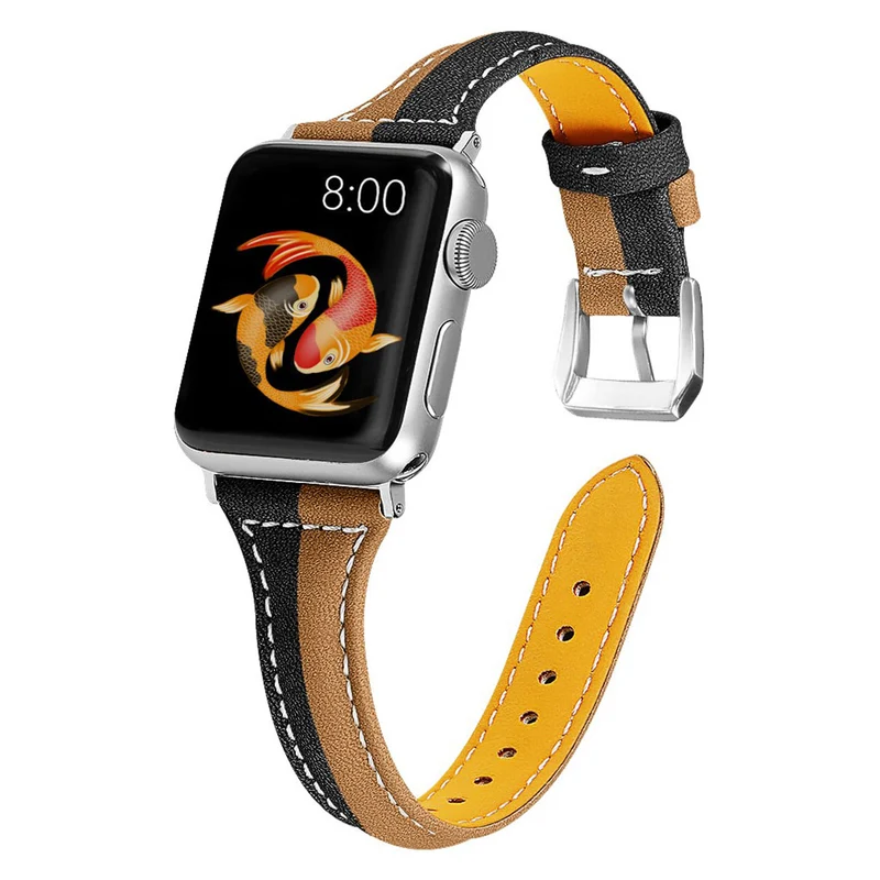 Großartig Apple Watch Series 5 44mm Echtes Leder armband