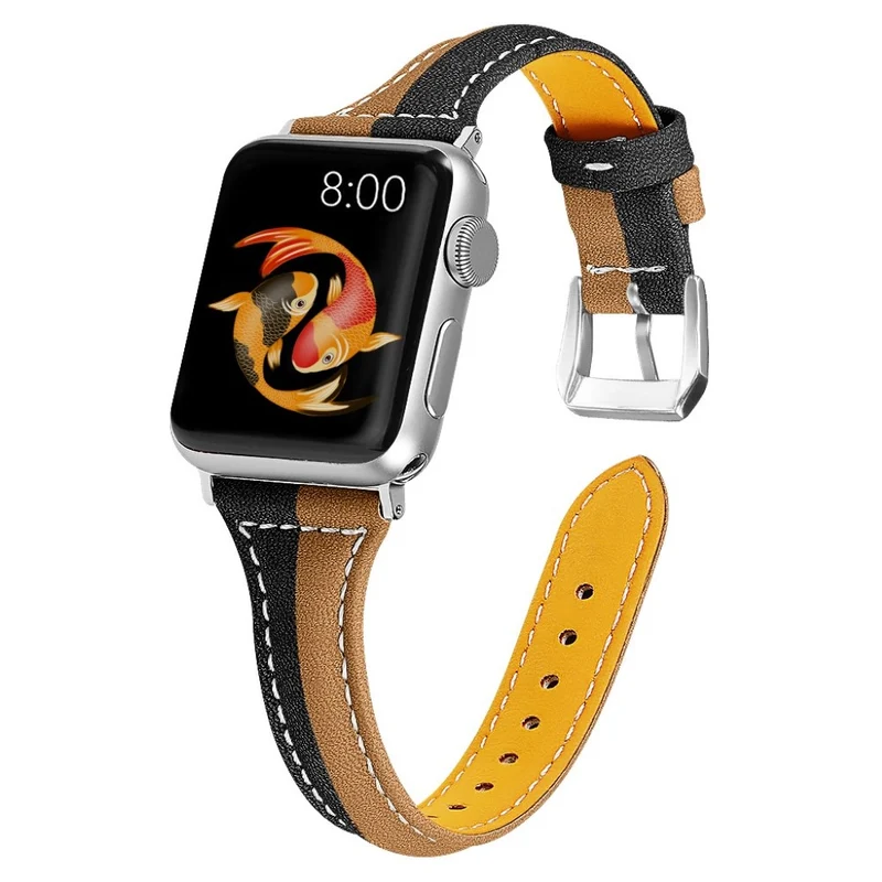 Großartig Apple Watch Series 5 44mm Echtes Leder armband