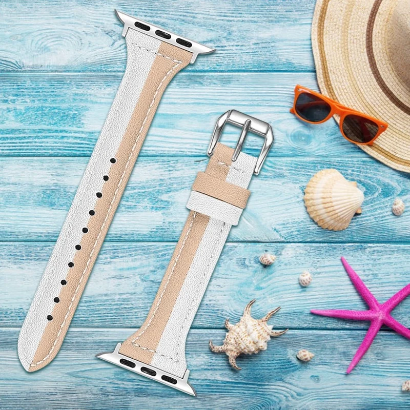 Großartig Apple Watch Series 5 44mm Echtes Leder armband