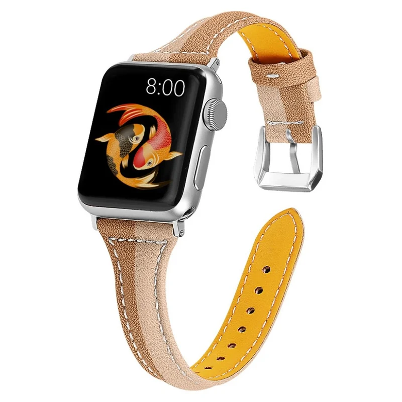 Großartig Apple Watch Series 5 44mm Echtes Leder armband