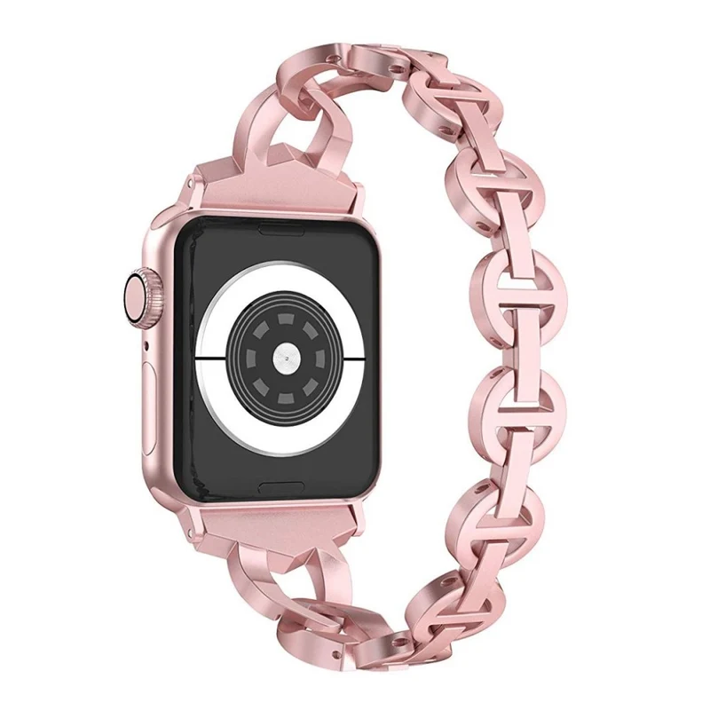 Reizend Apple Watch Series 5 44mm Metall und Strass armband