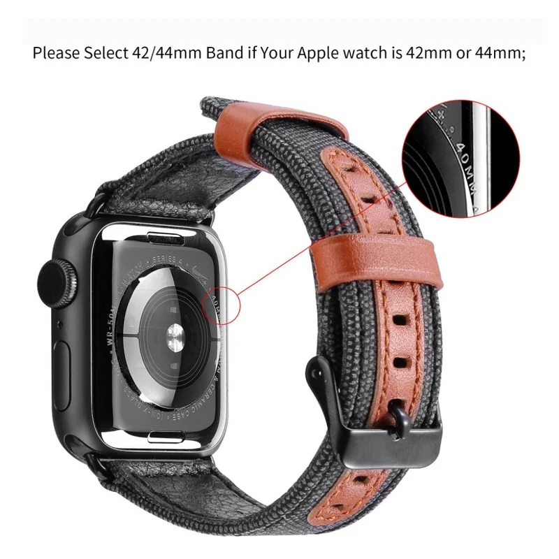 Elegant Apple Watch Series 5 44mm Textil / Nylon armband
