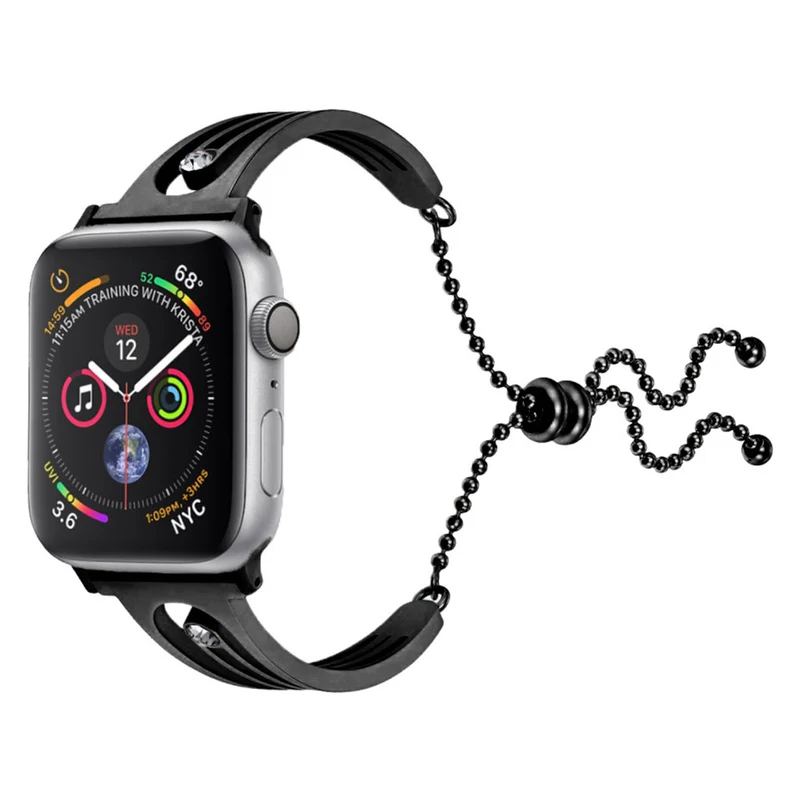 Robust Apple Watch Series 5 44mm Metall und Strass armband
