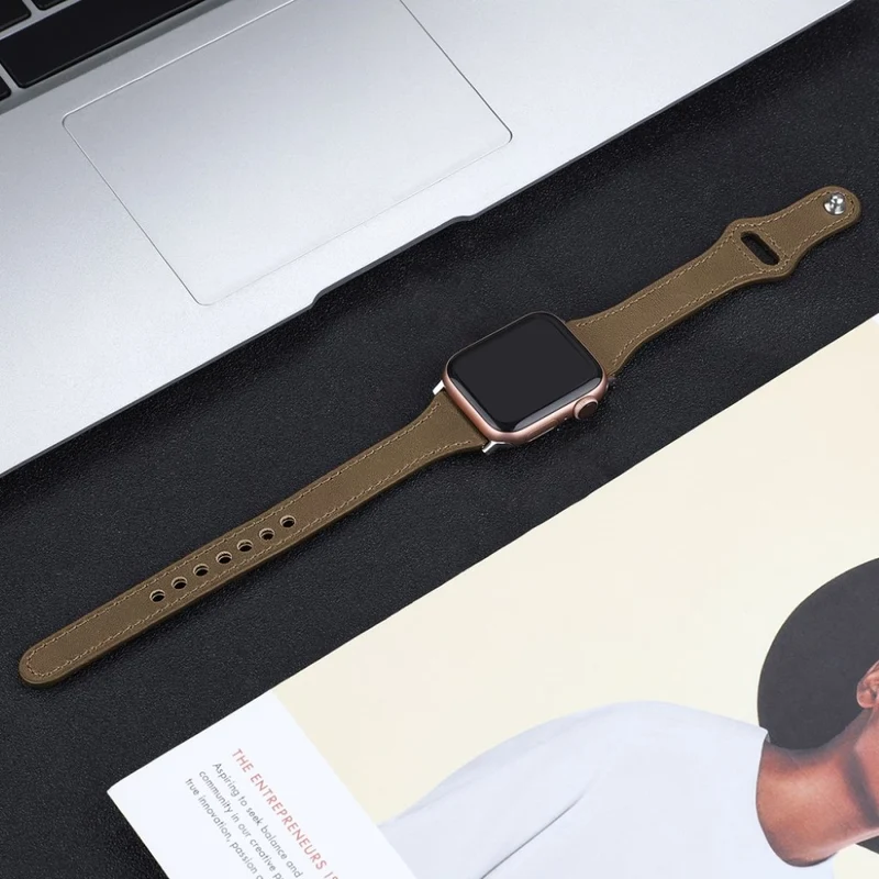 Fantastisch Apple Watch Series 5 44mm Echtes Leder armband