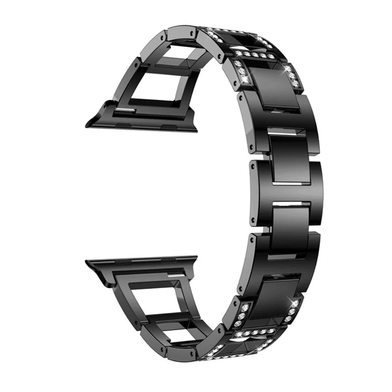 Schön Apple Watch Series 7 45mm Metall und Strass armband