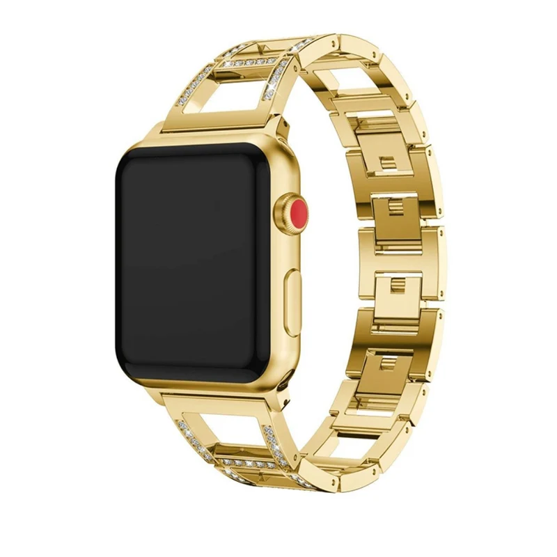 Schön Apple Watch Series 7 45mm Metall und Strass armband