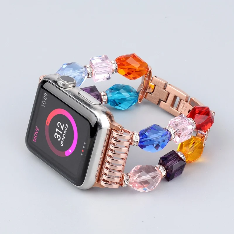 Stark Apple Watch Series 7 45mm Metall und Strass armband