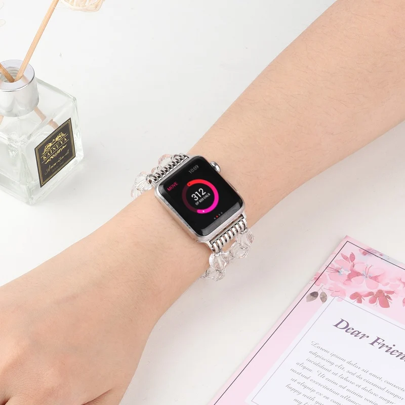 Stark Apple Watch Series 7 45mm Metall und Strass armband