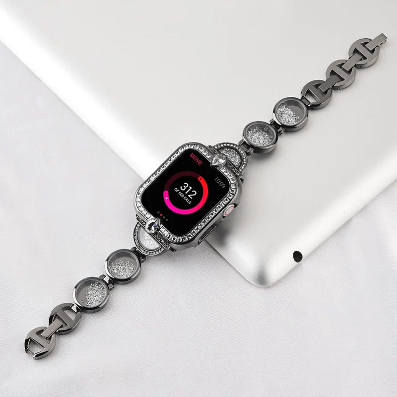 Stark Apple Watch Series 7 45mm Metall und Strass armband