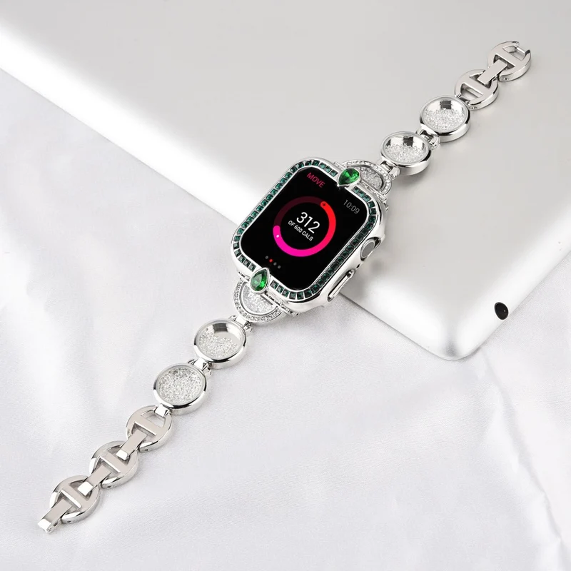 Stark Apple Watch Series 7 45mm Metall und Strass armband