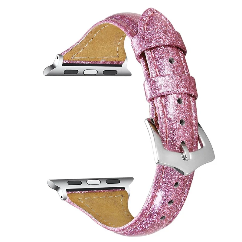 Haltbar Apple Watch Series 5 40mm Echtes Leder armband