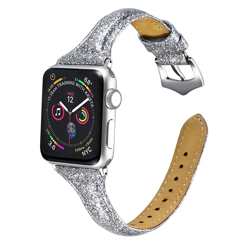 Haltbar Apple Watch Series 5 40mm Echtes Leder armband