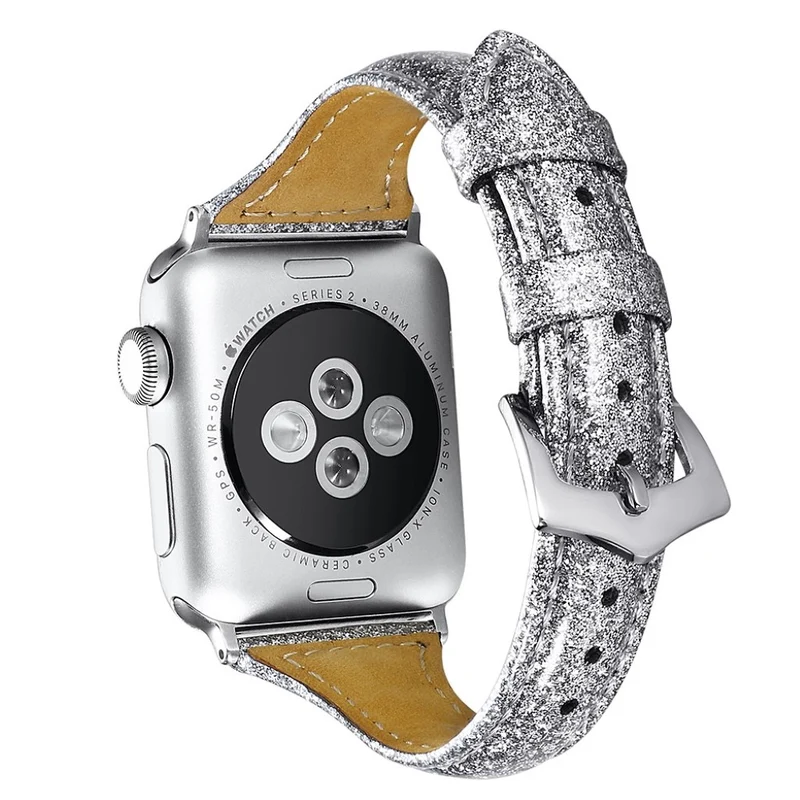 Haltbar Apple Watch Series 5 40mm Echtes Leder armband