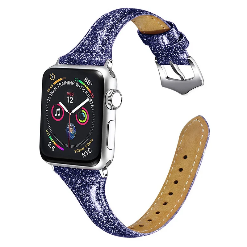 Haltbar Apple Watch Series 5 40mm Echtes Leder armband