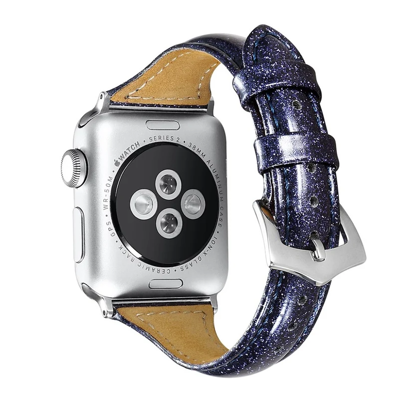 Haltbar Apple Watch Series 5 40mm Echtes Leder armband