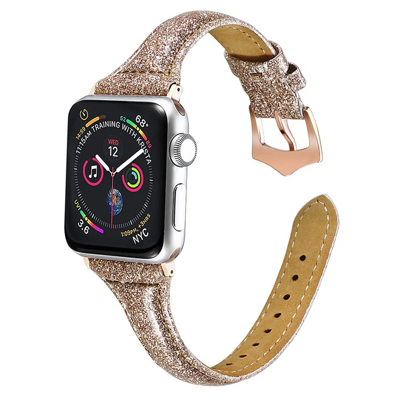 Sehr cool Apple Watch Series 5 40mm Echtes Leder armband
