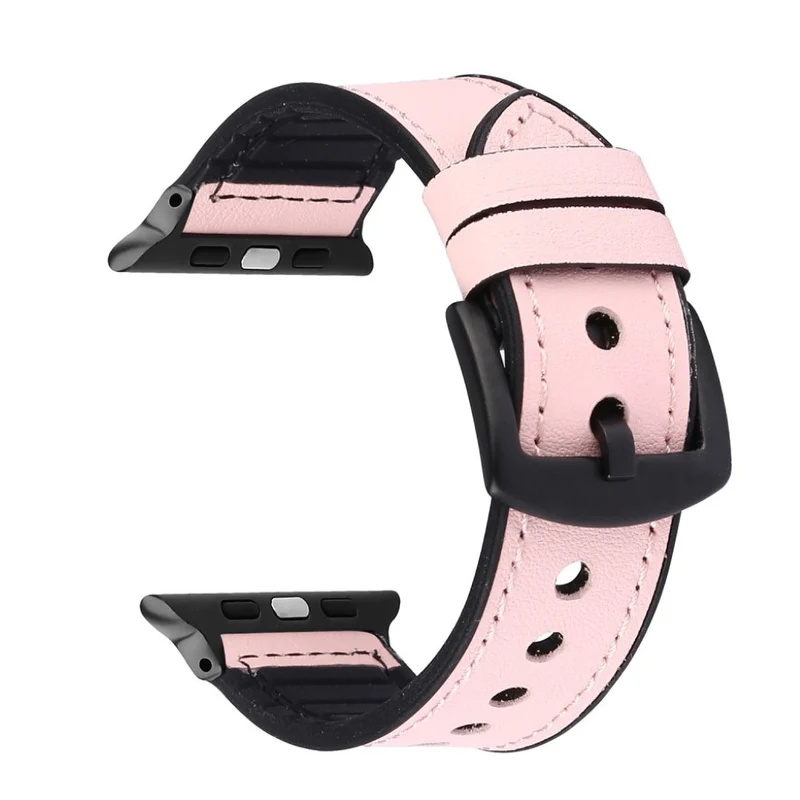 Apple Watch Series 5 40mm Echtes Leder und Silikon / TPU armband
