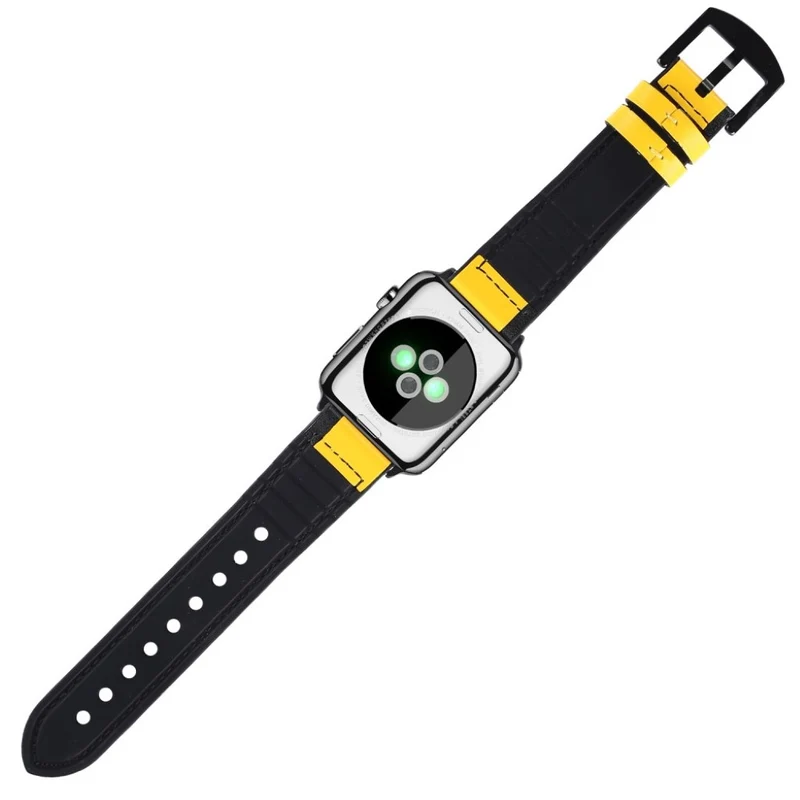 Apple Watch Series 5 40mm Echtes Leder und Silikon / TPU armband