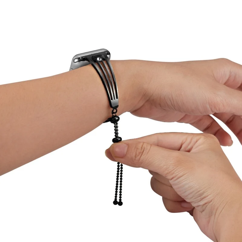 Elegant Apple Watch Series 5 40mm Metall und Strass armband