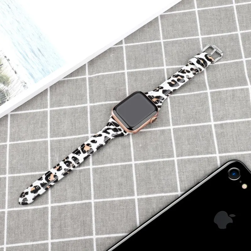 Bequem Apple Watch Series 5 40mm Echtes Leder armband