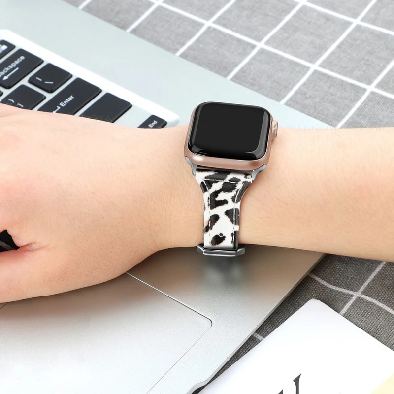 Bequem Apple Watch Series 5 40mm Echtes Leder armband