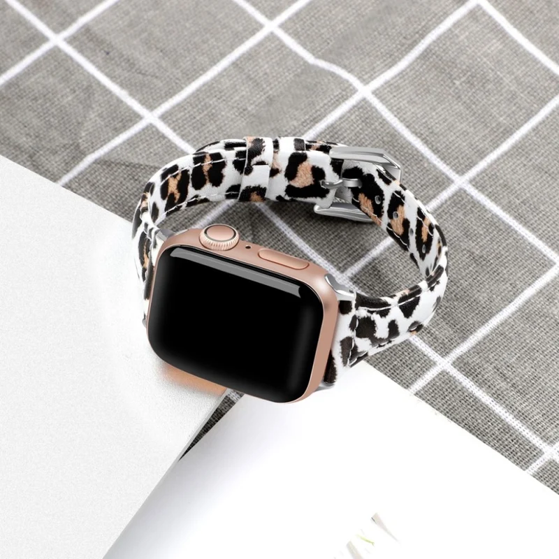 Bequem Apple Watch Series 5 40mm Echtes Leder armband