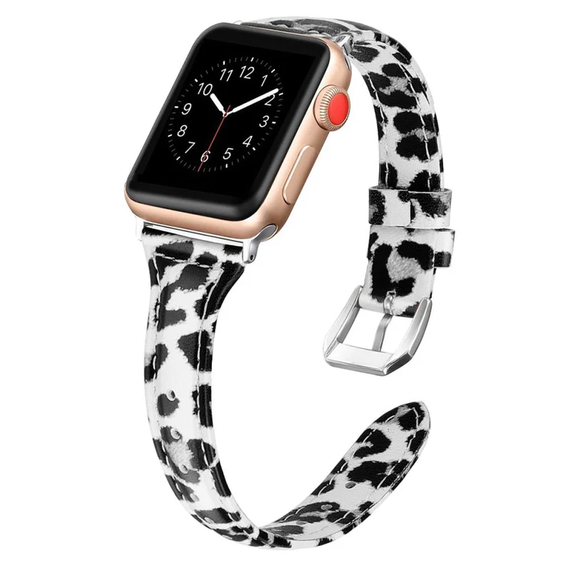 Bequem Apple Watch Series 5 40mm Echtes Leder armband
