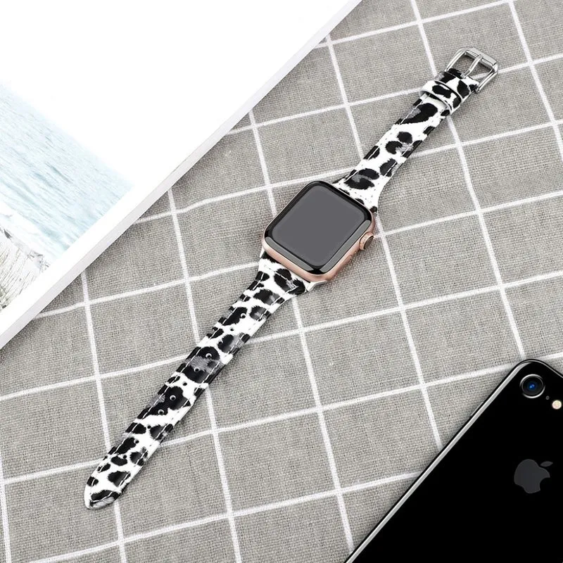 Bequem Apple Watch Series 5 40mm Echtes Leder armband