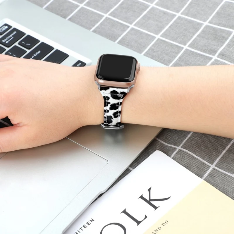 Bequem Apple Watch Series 5 40mm Echtes Leder armband