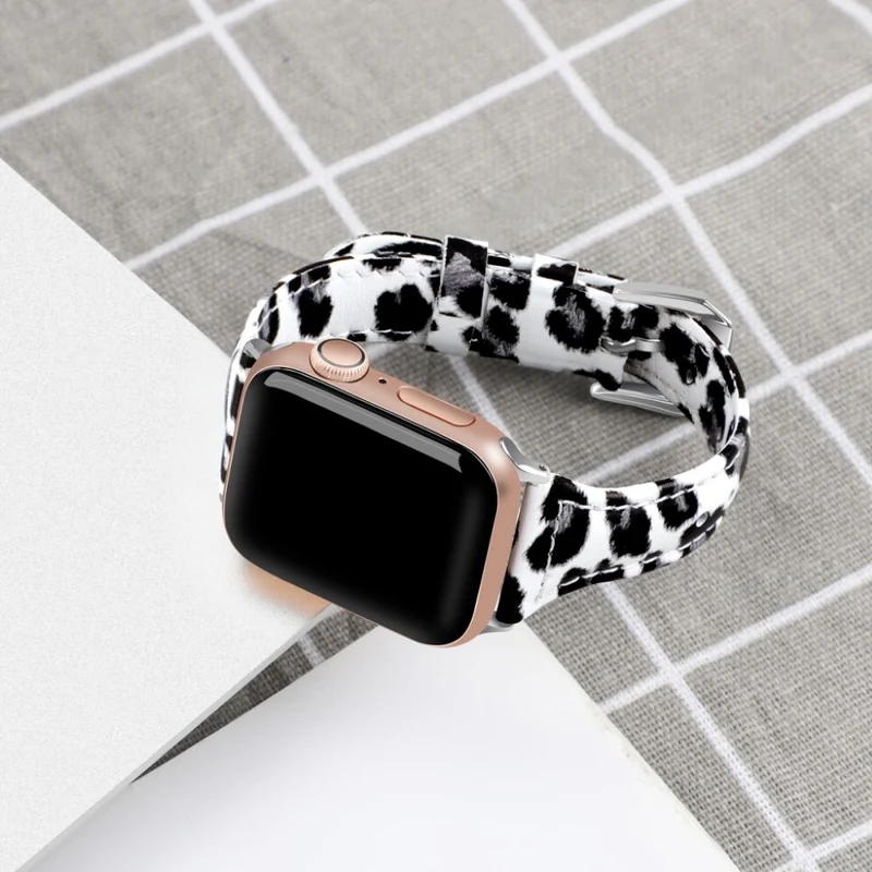 Bequem Apple Watch Series 5 40mm Echtes Leder armband