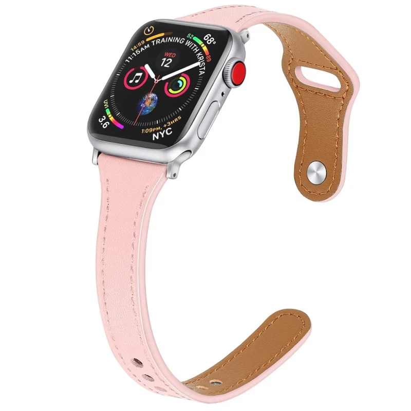 Sehr robust Apple Watch Series 5 40mm Echtes Leder armband