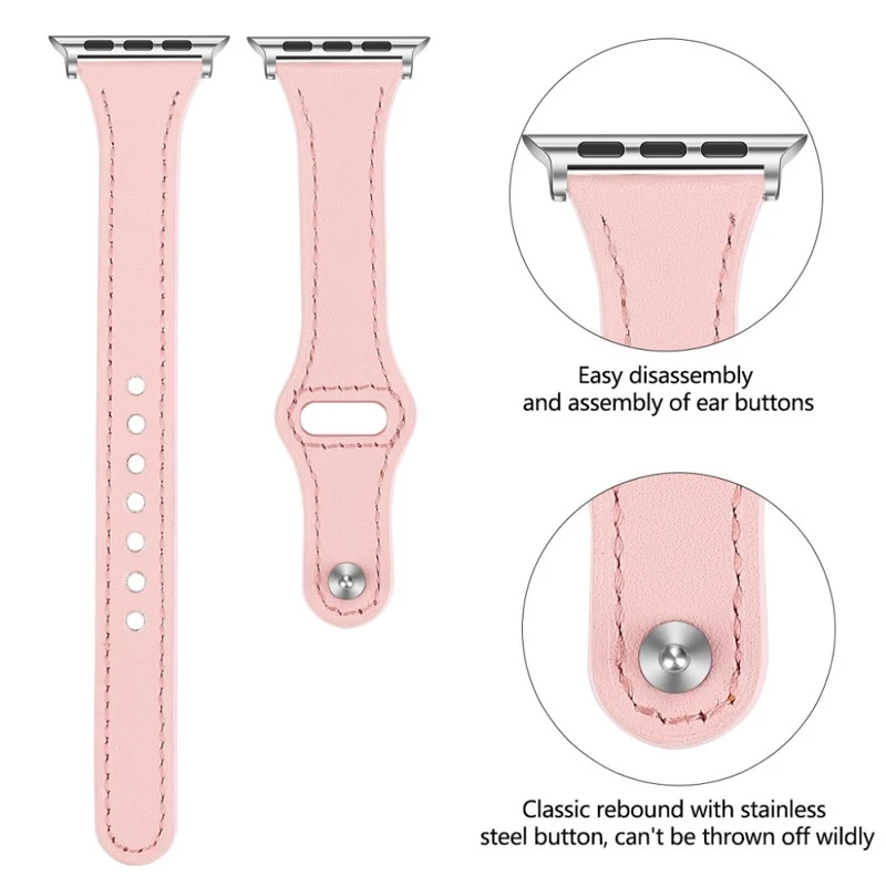Sehr robust Apple Watch Series 5 40mm Echtes Leder armband