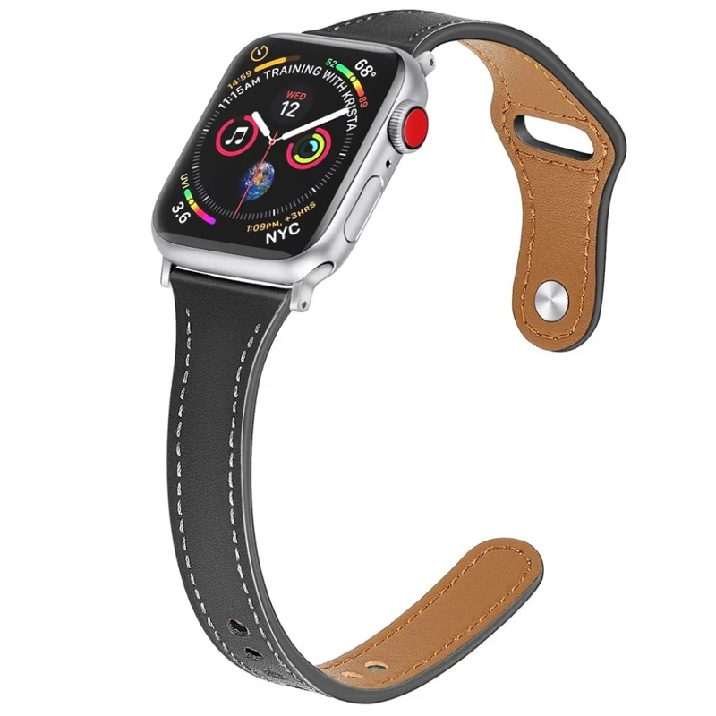 Sehr robust Apple Watch Series 5 40mm Echtes Leder armband