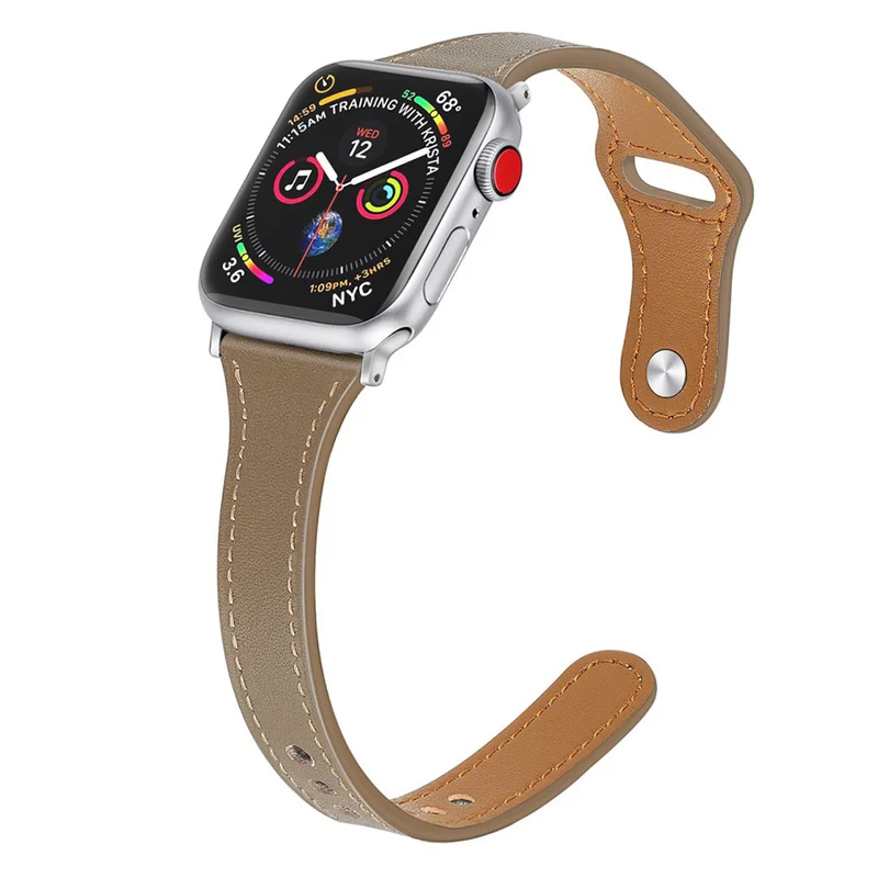 Sehr robust Apple Watch Series 5 40mm Echtes Leder armband