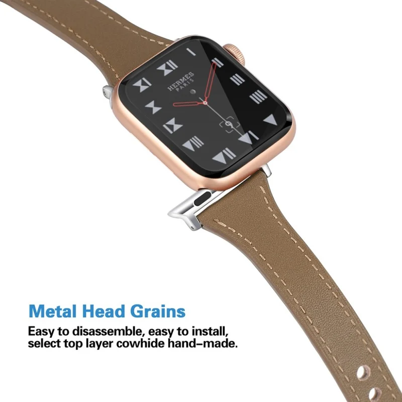 Sehr robust Apple Watch Series 5 40mm Echtes Leder armband