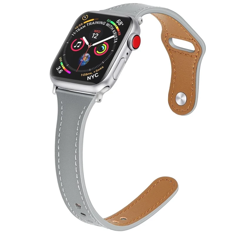 Sehr robust Apple Watch Series 5 40mm Echtes Leder armband