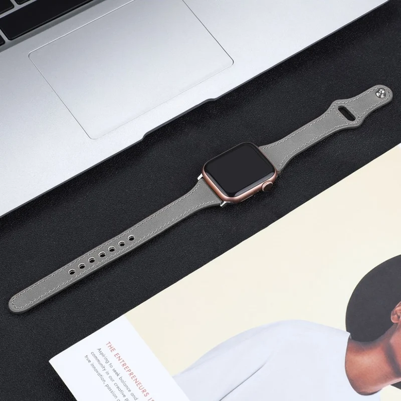 Sehr robust Apple Watch Series 5 40mm Echtes Leder armband