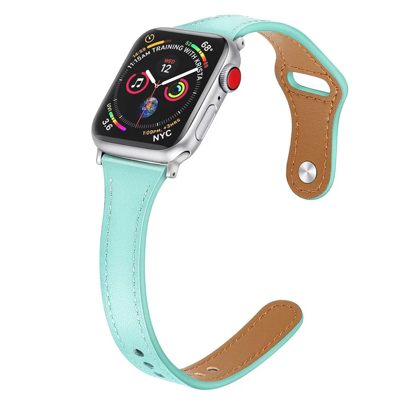 Sehr robust Apple Watch Series 5 40mm Echtes Leder armband