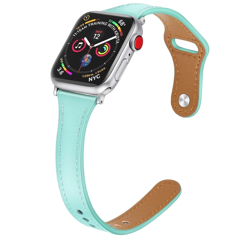Sehr robust Apple Watch Series 5 40mm Echtes Leder armband
