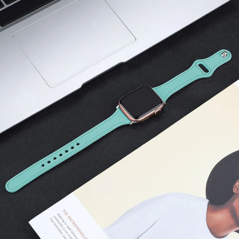 Sehr robust Apple Watch Series 5 40mm Echtes Leder armband