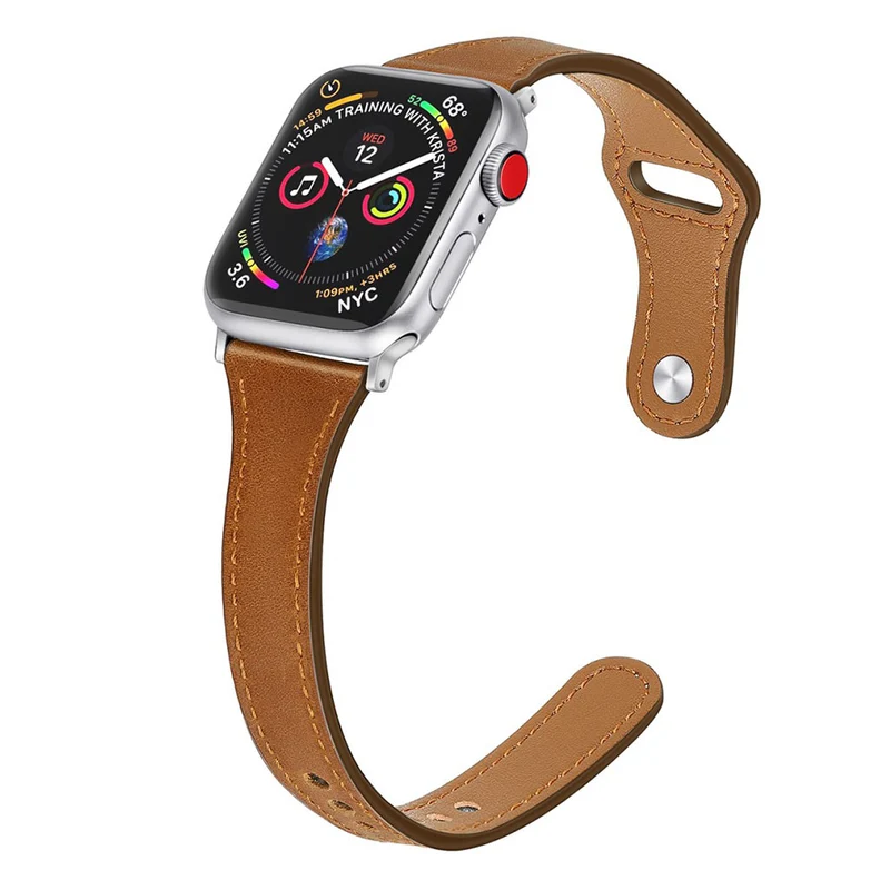 Sehr robust Apple Watch Series 5 40mm Echtes Leder armband