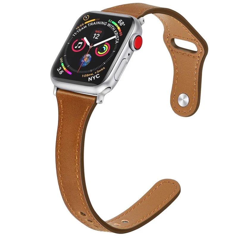 Sehr robust Apple Watch Series 5 40mm Echtes Leder armband