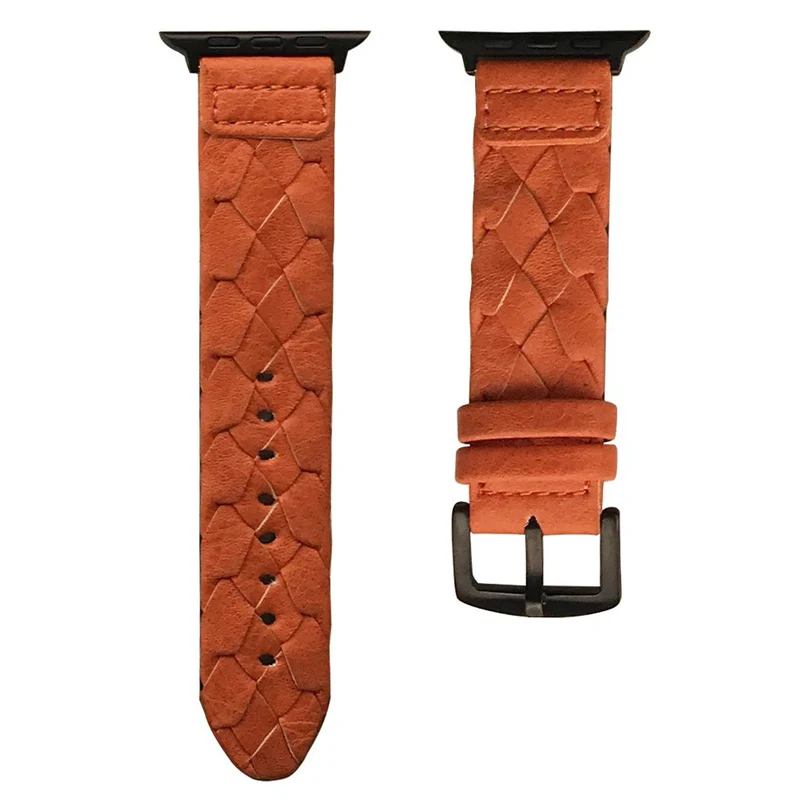 Modisch Apple Watch Series 5 40mm Echtes Leder armband